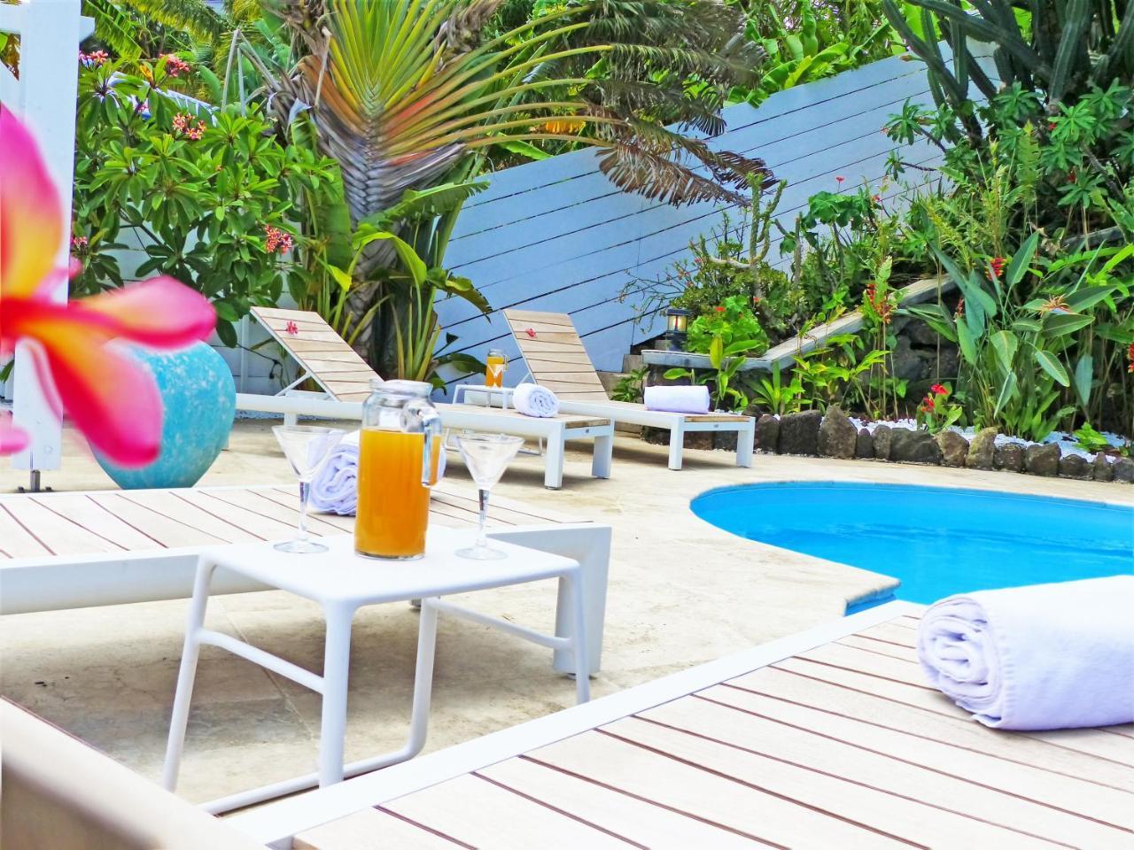 La Boheme, Residence De 5 Appartements Avec Piscine, Vue Ocean, Petite Ile Luaran gambar