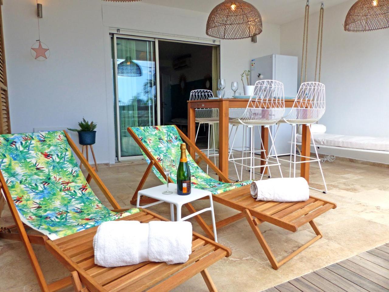 La Boheme, Residence De 5 Appartements Avec Piscine, Vue Ocean, Petite Ile Luaran gambar
