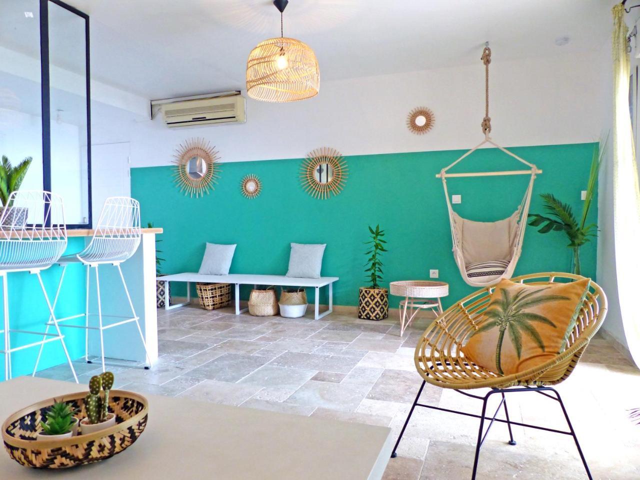 La Boheme, Residence De 5 Appartements Avec Piscine, Vue Ocean, Petite Ile Luaran gambar