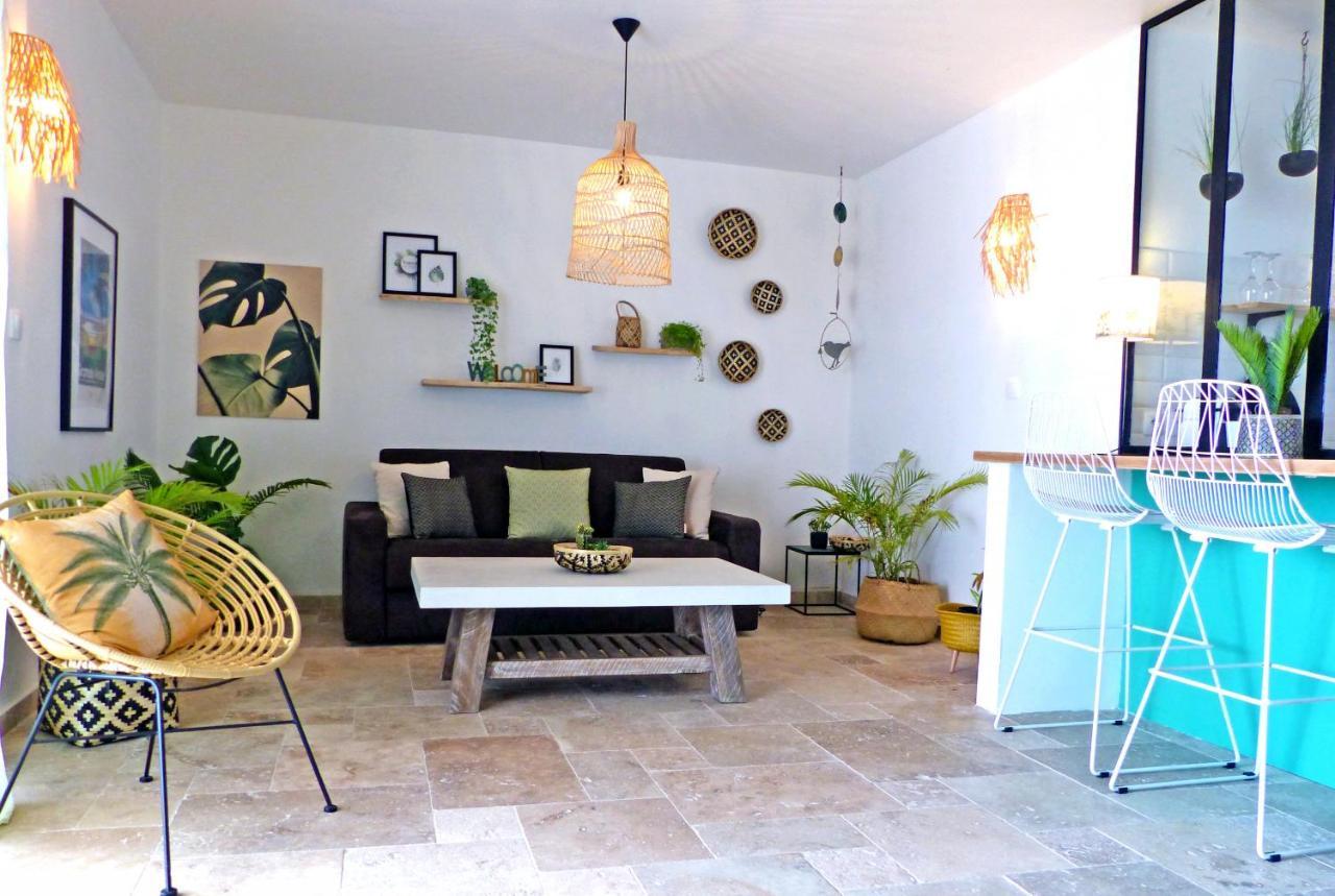 La Boheme, Residence De 5 Appartements Avec Piscine, Vue Ocean, Petite Ile Luaran gambar